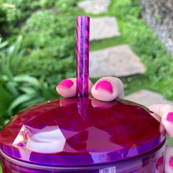 STARBUCKS fall 2021 purple dome tumbler + Topper - Picture 7 of 9